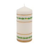 Pillar Candle Green Garland