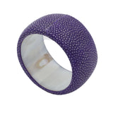 Purple Shagreen Napkin Ring