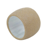 Yellow Shagreen Napkin Ring