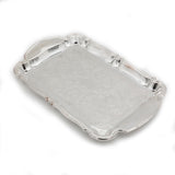 Silver-Plated Serving Tray with Chased Centre