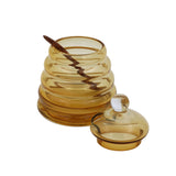 Honeycomb Honey Jar & Spoon