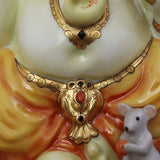 Ganesha Hand Painted 24K Gold Accents