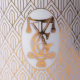 White & Gold Votives - Ginger Lily