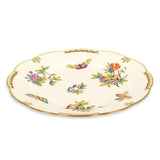 Queen Victoria Charger Plate Hand Painted 24K Gold Rim