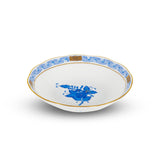 Apponyi Blue Coffee Cup and Saucer Hand Painted 24K Gold Accents 140 ml