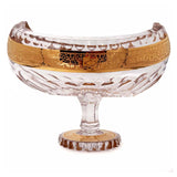 Gondolao Centerpiece Hand Cut Crystal 24K Gold 20.5 Cm