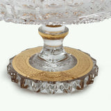 Gondola Centerpiece Hand Cut Crystal 24K Gold 20.5 Cm