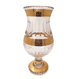 Panenka Beaker Hand Cut Crystal 24K Gold 35.5 Cm