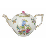 Queen Victoria Tea Pot Hand Painted 24K Gold Accents 1.25L