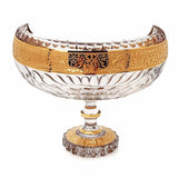 Gondola Centerpiece Hand Cut Crystal 24K Gold 30.5 Cm