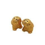 Salt & Pepper Owl Gold Cellars