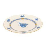 Apponyi Blue Side Plate Hand Painted 24K Gold Rim 17 cm