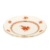Apponyi Rust Side Plate Hand Painted 24K Gold Rim 21 cm