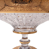 Dynko Centerpiece Hand Cut Crystal 24K Gold 40.5 Cm