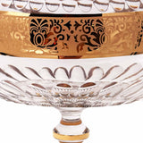 Gondola Centerpiece Hand Cut Crystal 24K Gold 30.5 Cm