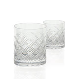 Checkered Medium Crystal Tumbler - 95mm, 111/2oz,33cl