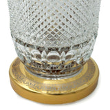 Tulipan Vase Hand Cut Crystal 24K Gold 30.5 Cm