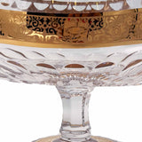 Gondolao Centerpiece Hand Cut Crystal 24K Gold 20.5 Cm