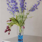 Ohio Vase Clear/Azure/Cobalt