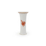 Apponyi Rust Vase Hand Painted 24K Gold Accents