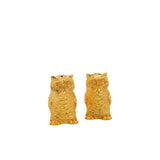 Salt & Pepper Owl Gold Cellars