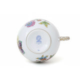 Queen Victoria Tea Cup Hand Painted 24K Gold Accents 200 ml