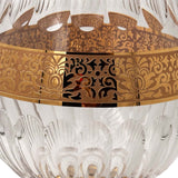 Panenka Beaker Hand Cut Crystal 24K Gold 35.5 Cm