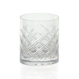 Checkered Medium Crystal Tumbler - 95mm, 111/2oz,33cl