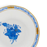 Apponyi Blue Coffee Cup and Saucer Hand Painted 24K Gold Accents 140 ml