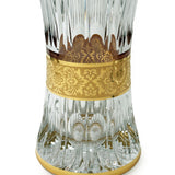 Vazax Vase Hand Cut Crystal 24K Gold 35.5 Cm