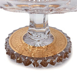 Gondolao Centerpiece Hand Cut Crystal 24K Gold 20.5 Cm