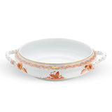 Apponyi Rust Vegetable Covered Dish Hand Painted 24K Gold Accents
