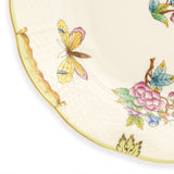 Queen Victoria Soup Plate Hand Painted 24K Gold Rim