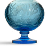 Aquamarine Underl Fish Aqua Gre Gloriola Vase