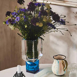 Ohio Vase Clear/Azure/Cobalt