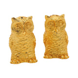 Salt & Pepper Owl Gold Cellars