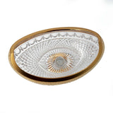 Gondola Centerpiece Hand Cut Crystal 24K Gold 20.5 Cm