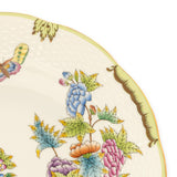 Queen Victoria Soup Plate Hand Painted 24K Gold Rim