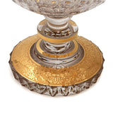 Panenka Beaker Hand Cut Crystal 24K Gold 35.5 Cm