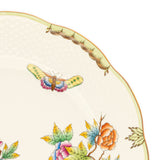 Queen Victoria Charger Plate Hand Painted 24K Gold Rim