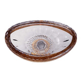 Gondolao Centerpiece Hand Cut Crystal 24K Gold 20.5 Cm