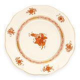 Apponyi Rust Side Plate Hand Painted 24K Gold Rim 21 cm
