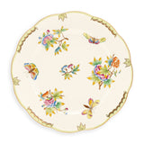 Queen Victoria Charger Plate Hand Painted 24K Gold Rim