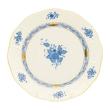 Apponyi Blue Plate Hand Painted 24K Gold Rim 23 cm