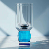 Ohio Vase Clear/Azure/Cobalt