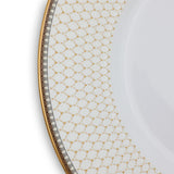Antler Trellis Ivory & Gold Dinner Plate 10"