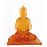 Hand Made Fine Crystal Hanuman Sculpture - Topaz