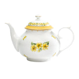 Shell Garden Floral Primula Yellow Teapot