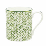 Basket Weave Green Mug