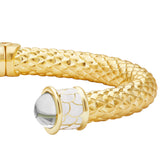 Minoan Diamond Jewel & Gold - Hinged Torque Bangle